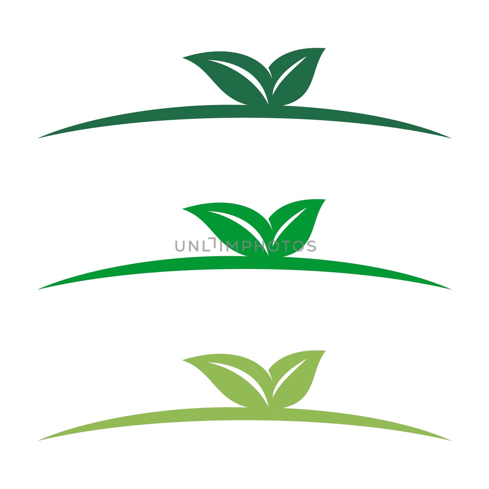 Green Leaf Growth Logo Template Illustration Design. Vector EPS 10. by soponyono1