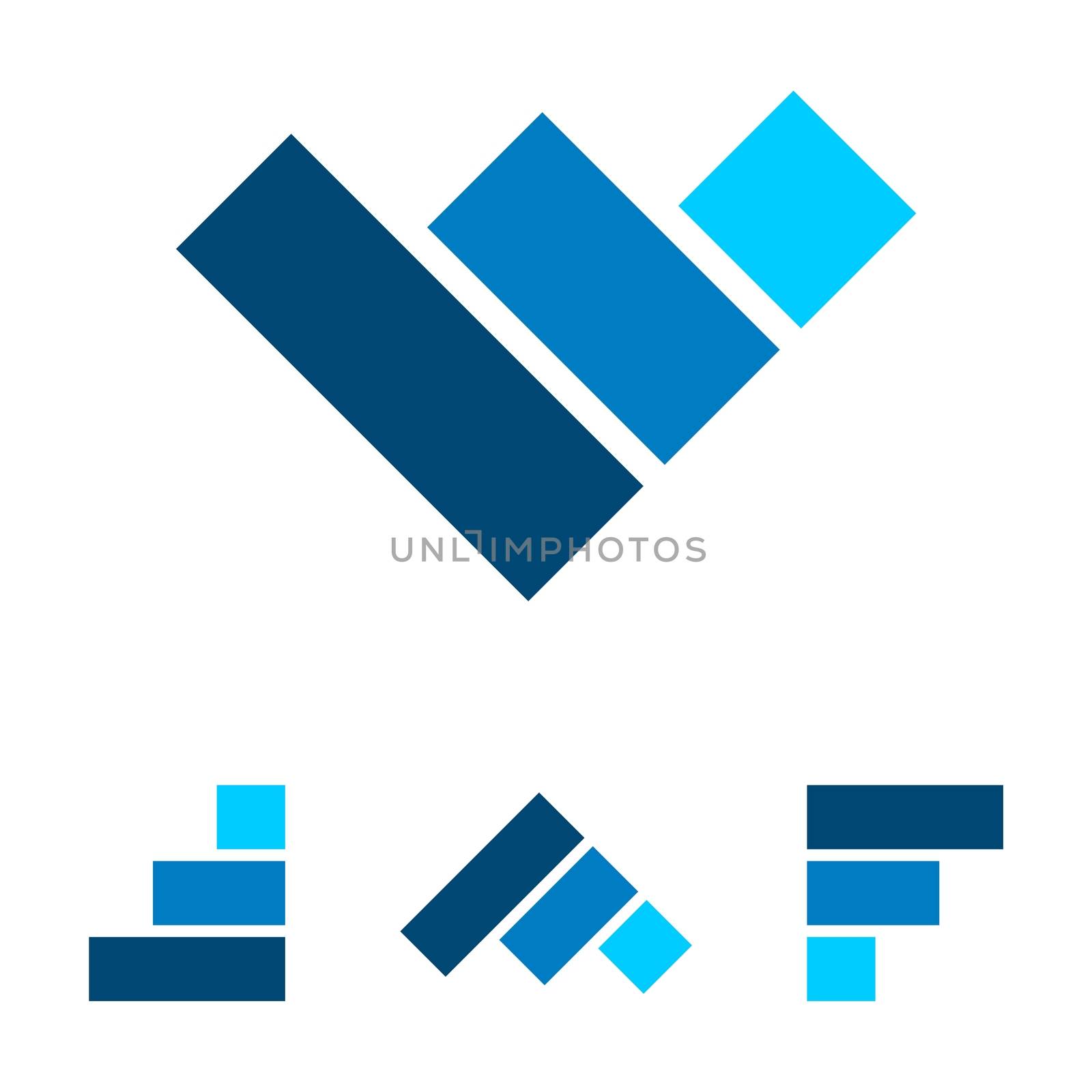 F Letter Stock Exchange Logo Template Illustration Design. Vector EPS 10.