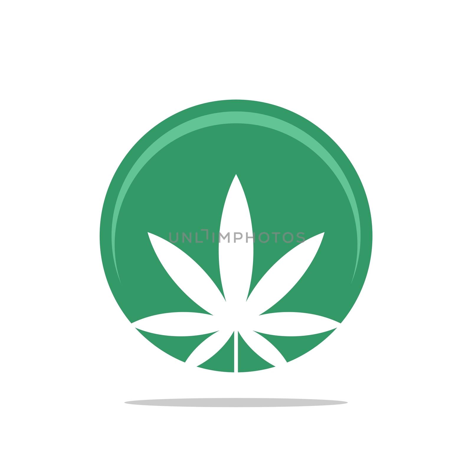 Marijuana Leaf Health Care Logo Template Illustration Design. Vector EPS 10.