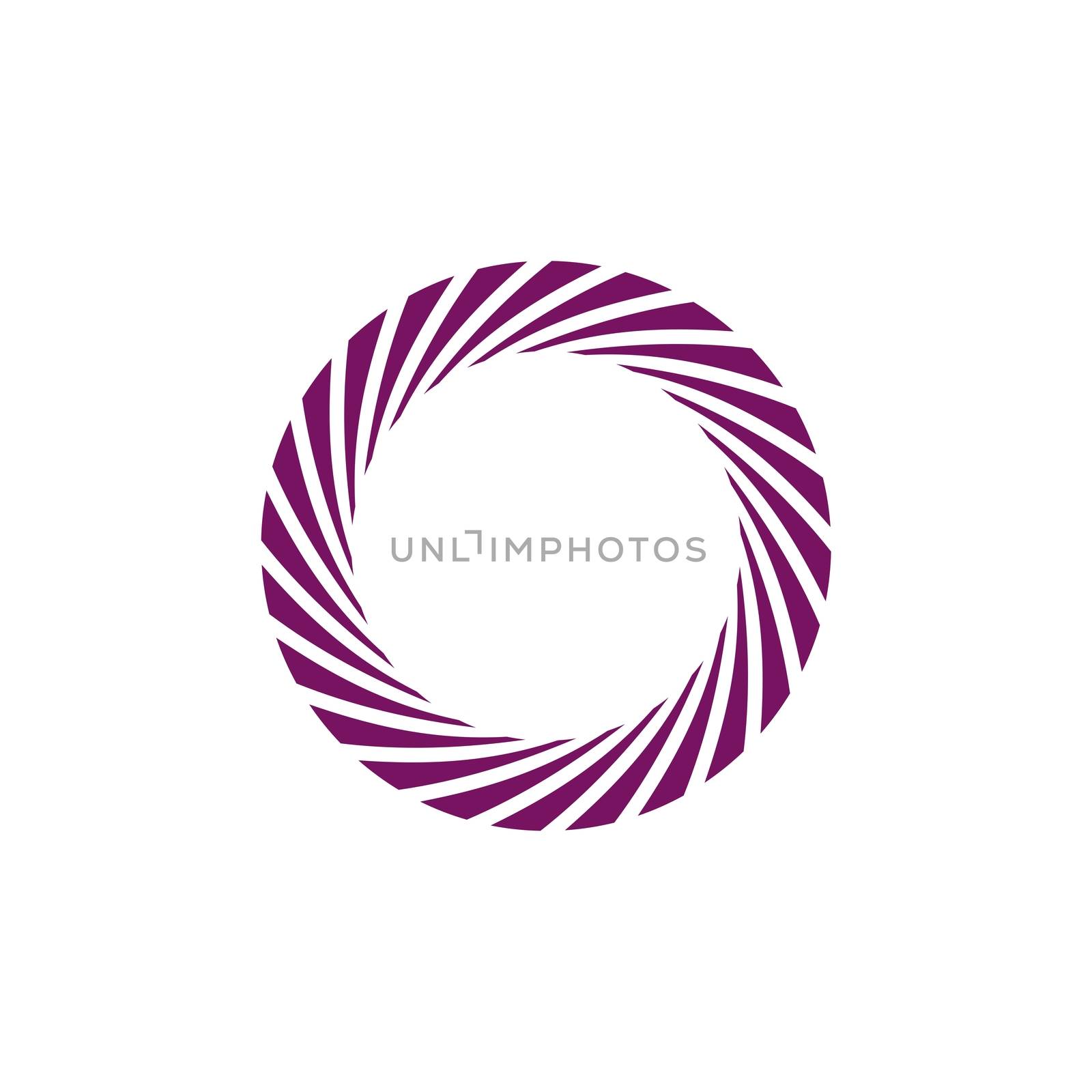 Circle Purple Border for Photography Logo by soponyono1