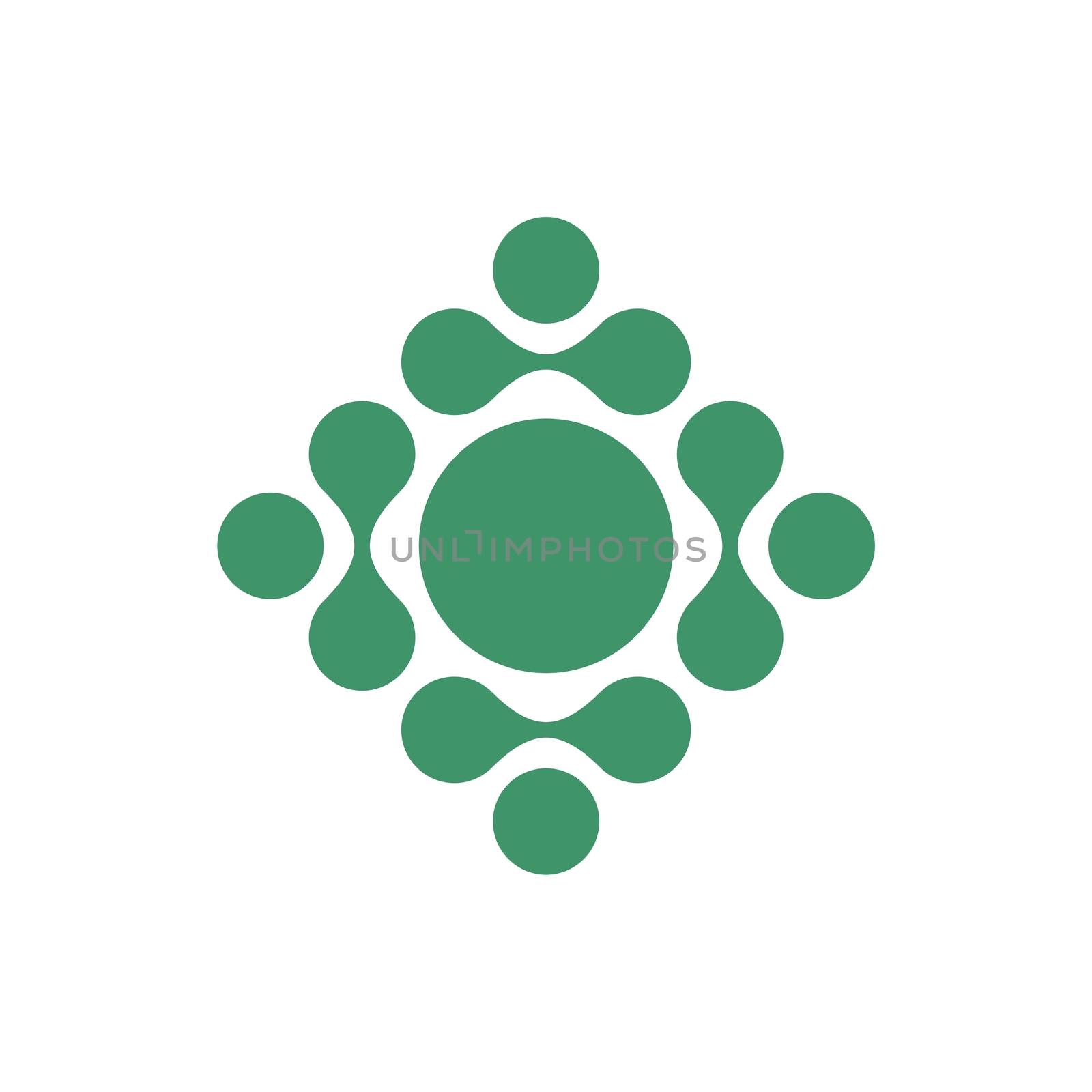 Molecule Quantum Dots Logo Template Illustration Design. Vector EPS 10.