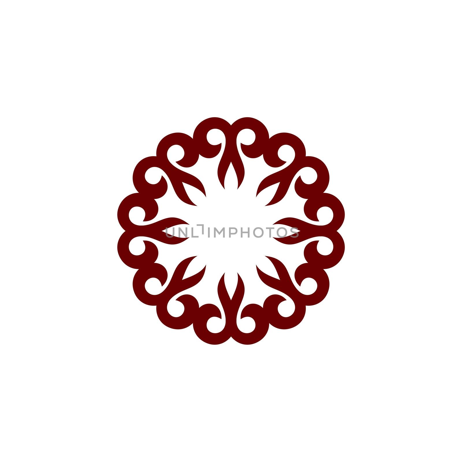 Blossom Ornamental Flower Logo Template Illustration Design. Vector EPS 10.