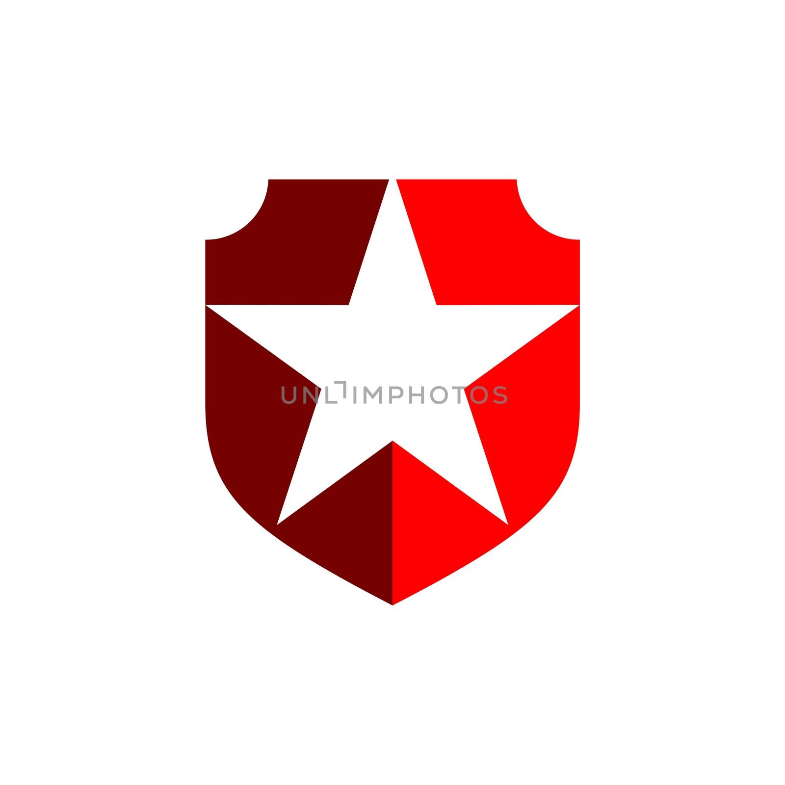 Lone Star Shield Logo Template Illustration Design. Vector EPS 10.