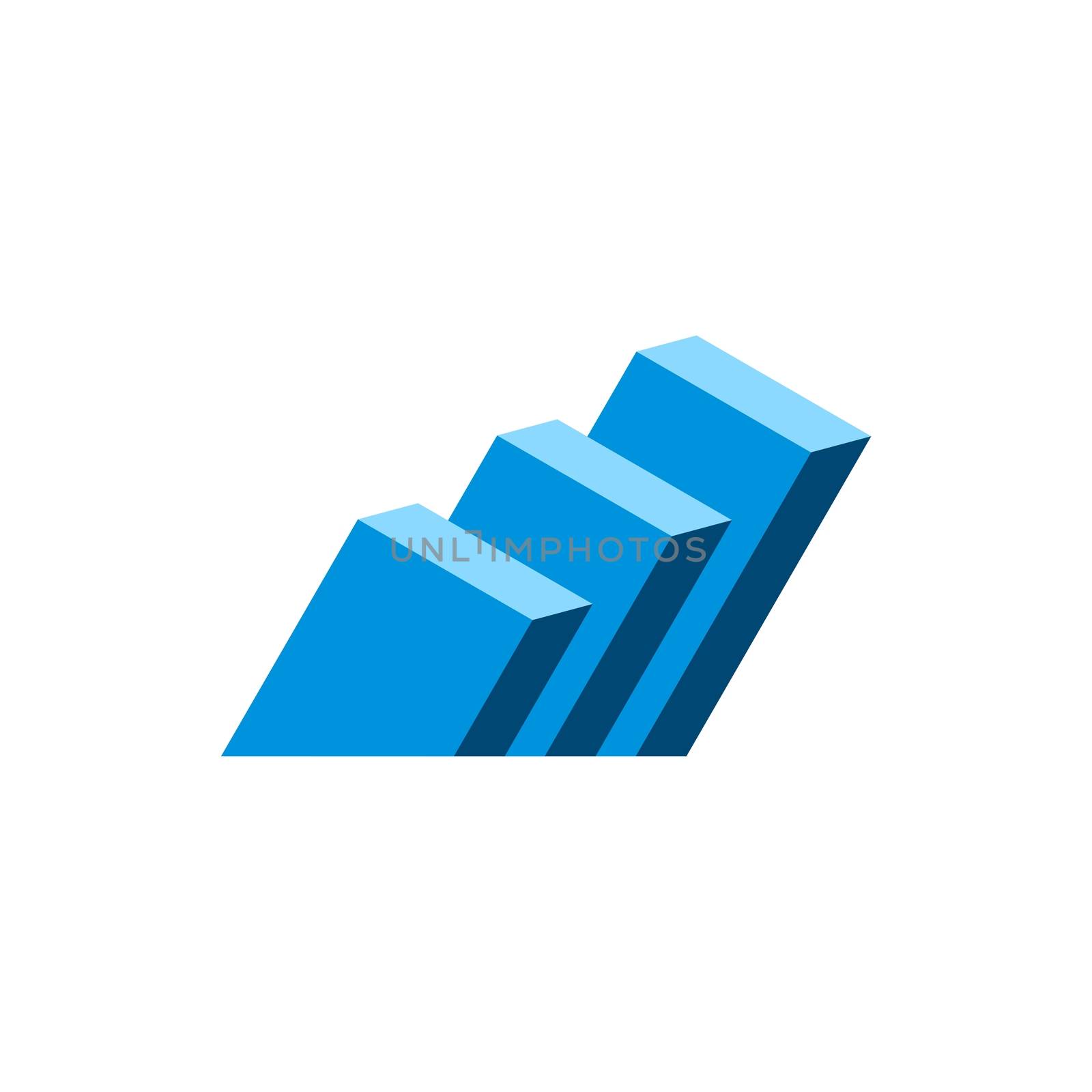 Blue Stock Exchange Logo Template Illustration Design. Vector EPS 10. by soponyono1