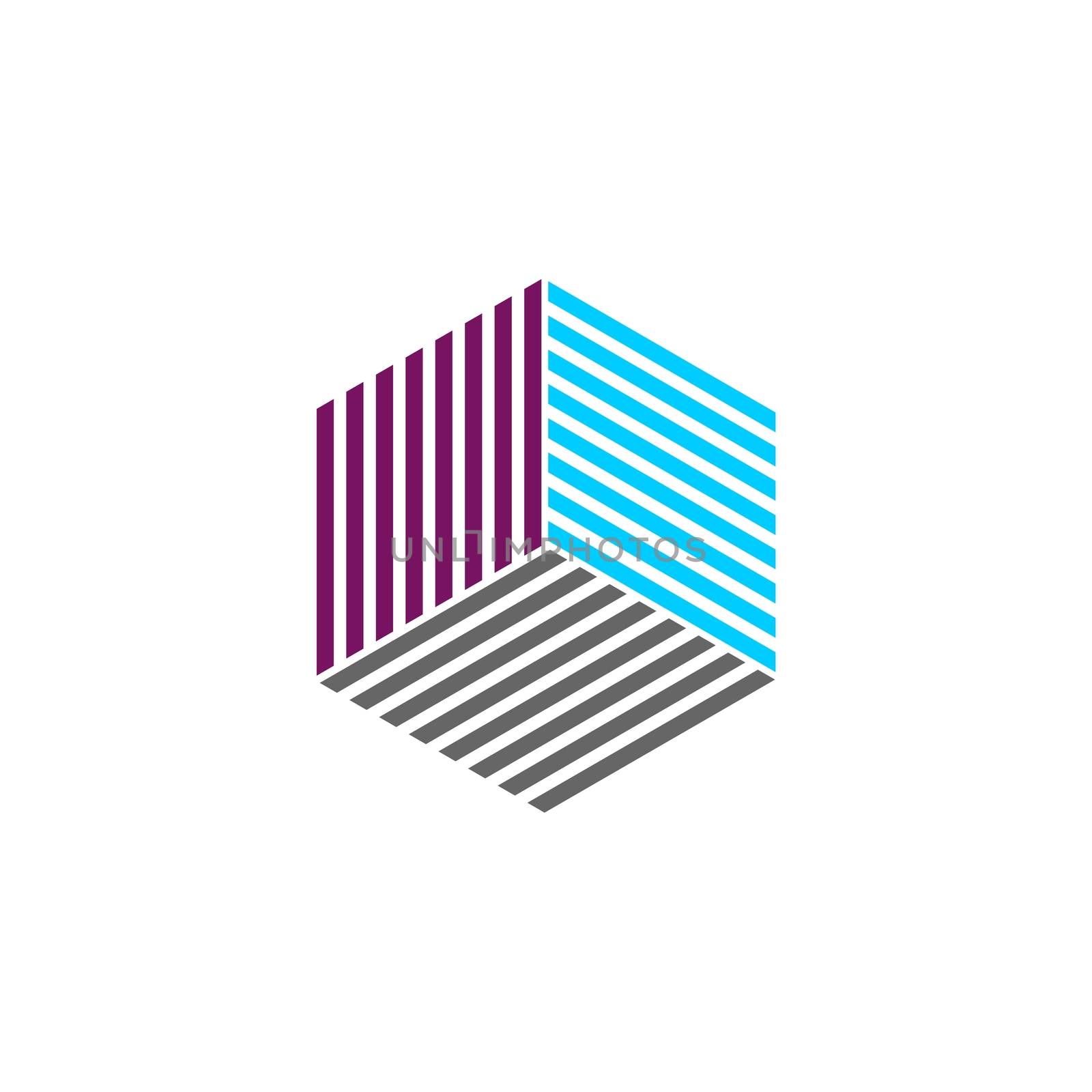 Hexagon Line vector Logo Template Illustration Design. Vector EPS 10.