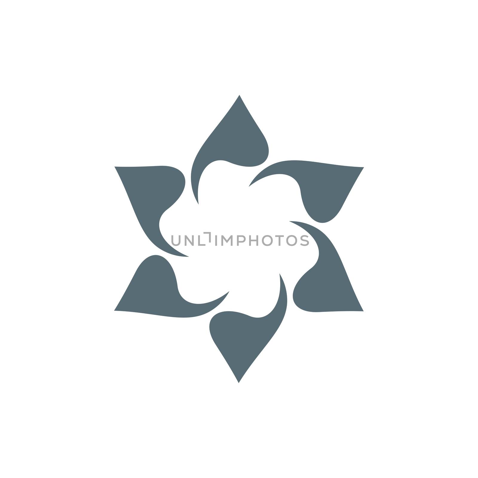 Ornamental Flower for Spa Logo Template Illustration Design. Vector EPS 10.
