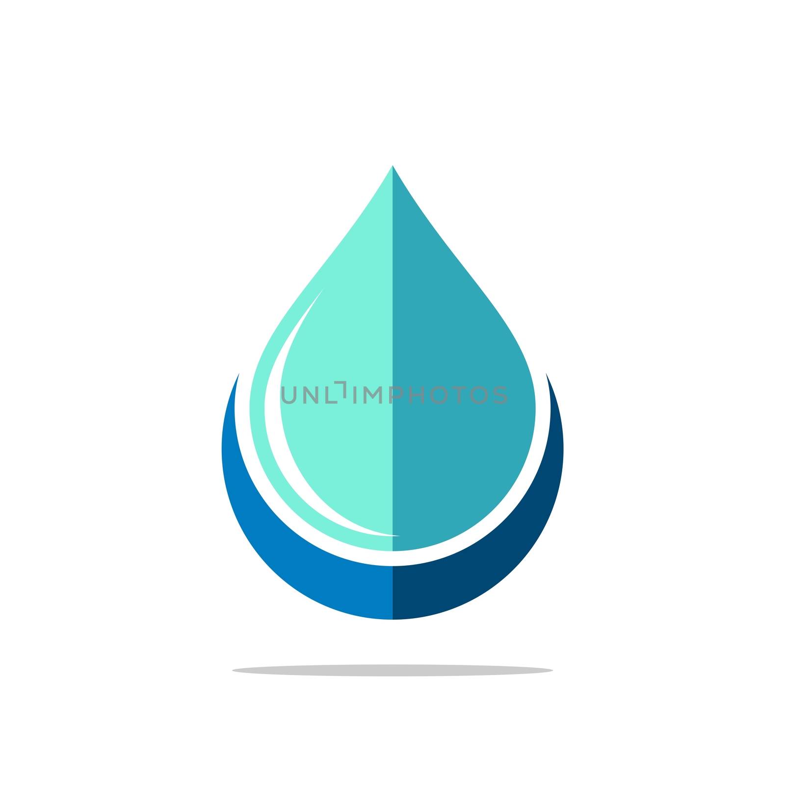 Blue Drop Water Swoosh Logo Template Illustration Design. Vector EPS 10.