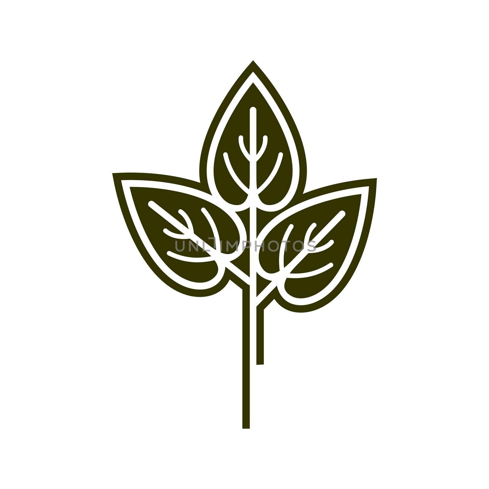 Growth Green Leaves Logo Template Illustration Design. Vector EPS 10.