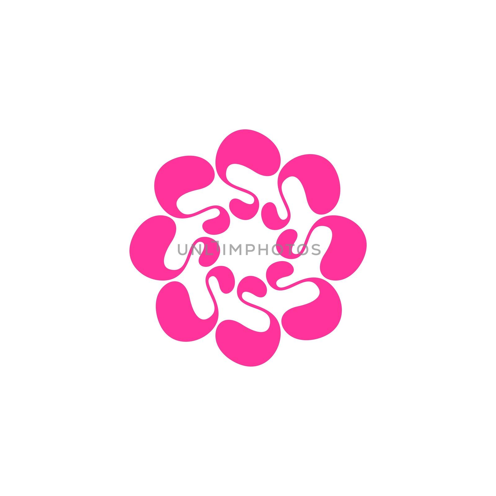 Ornamental Blossom Flower Logo Template Illustration Design. Vector EPS 10. by soponyono1