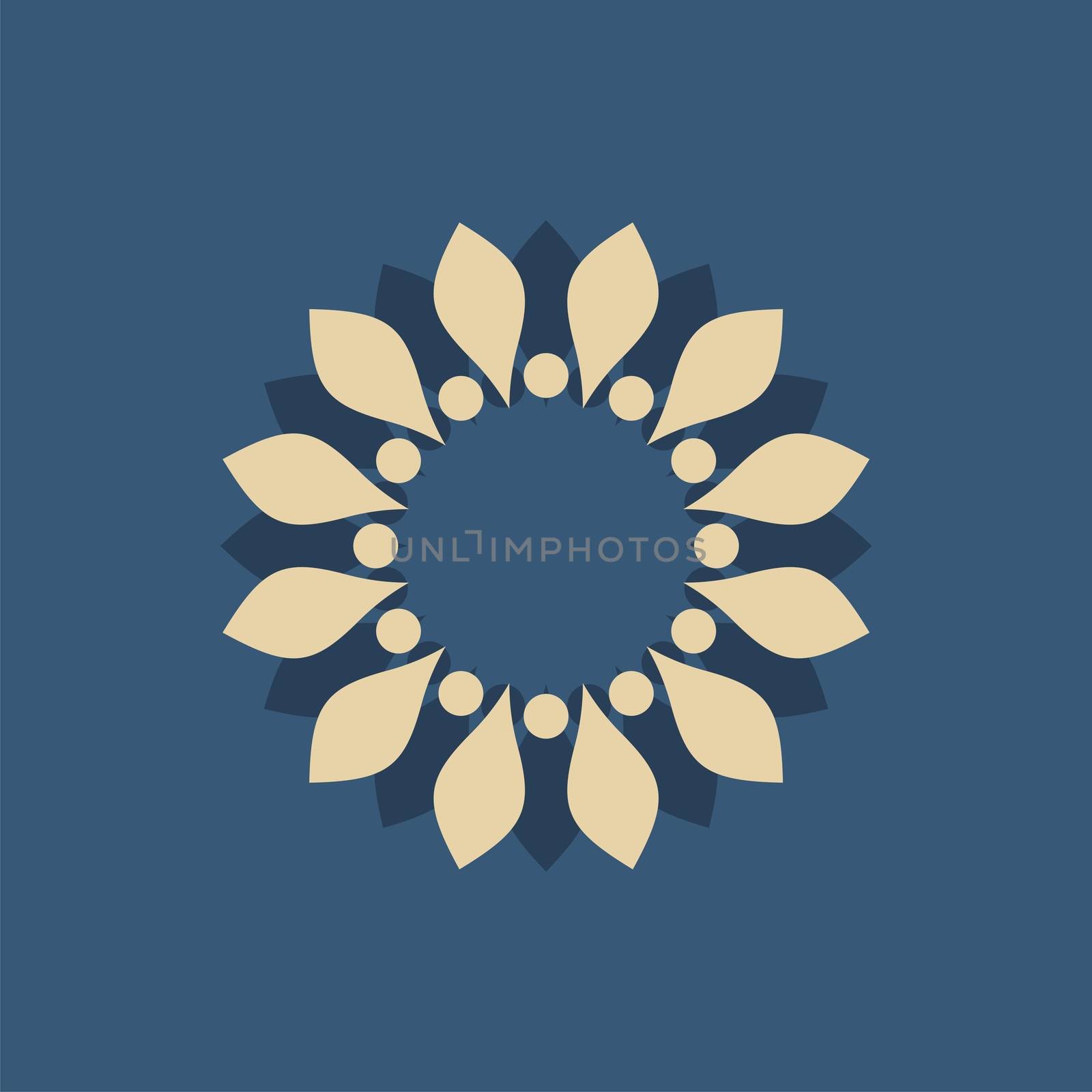 Natural Spa Flower Ornamental Logo Template Illustration Design EPS 10