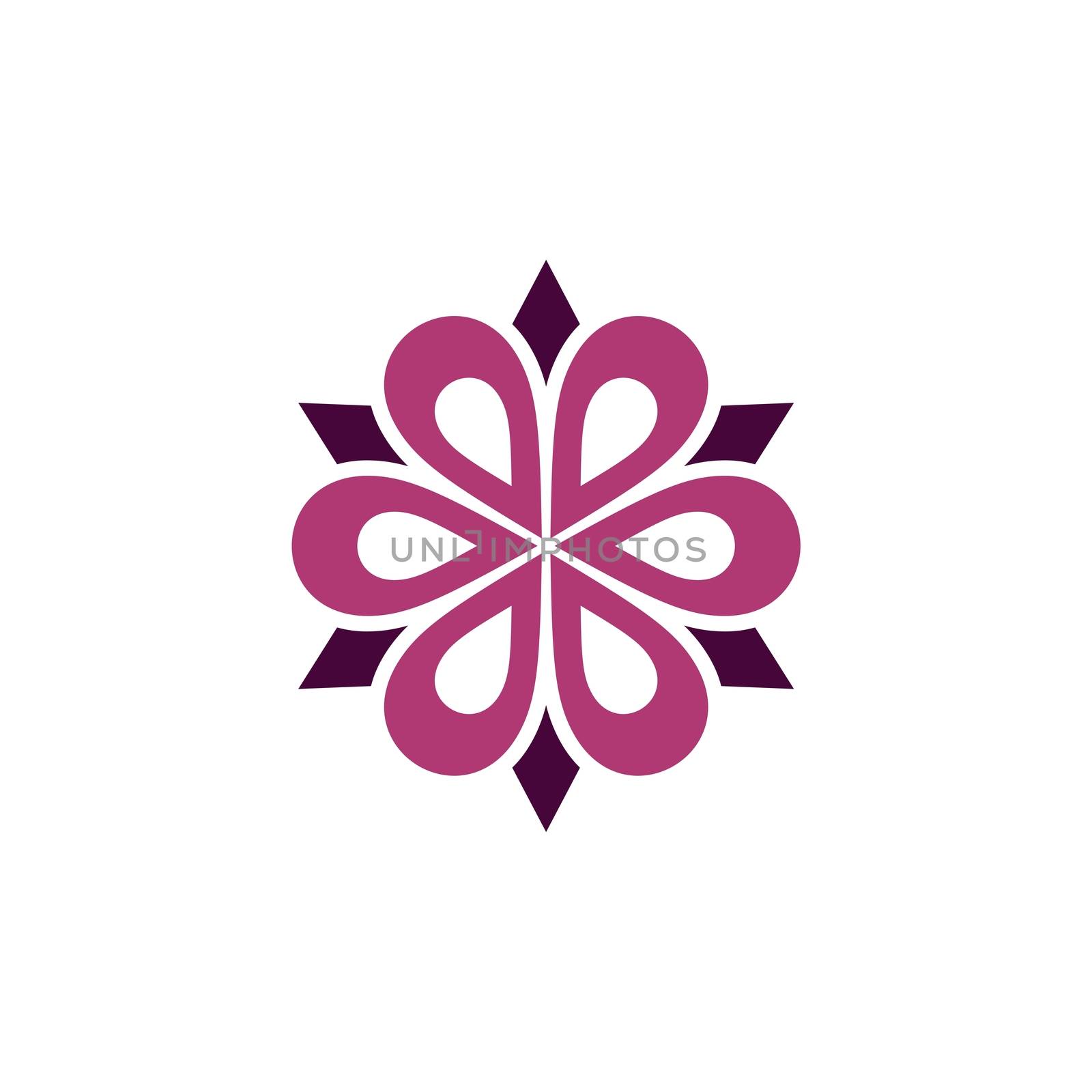 Purple Flower vector Logo Template Illustration Design. Vector EPS 10.
