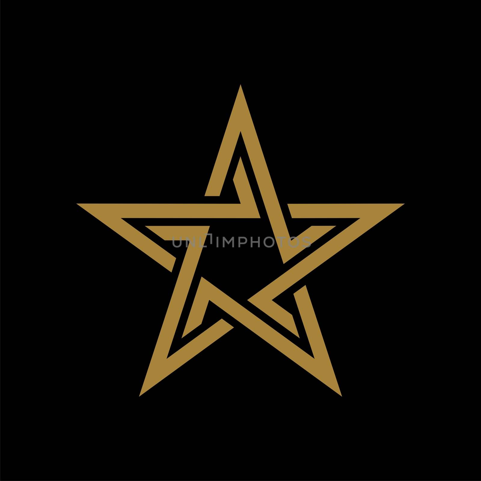 Gold Star vector Logo Template Illustration Design. Vector EPS 10. by soponyono1