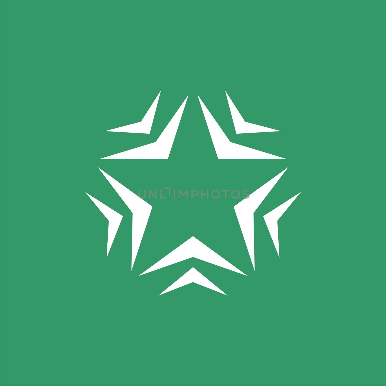 Monochrome Star vector Logo Template Illustration Design Illustration Design. Vector EPS 10.