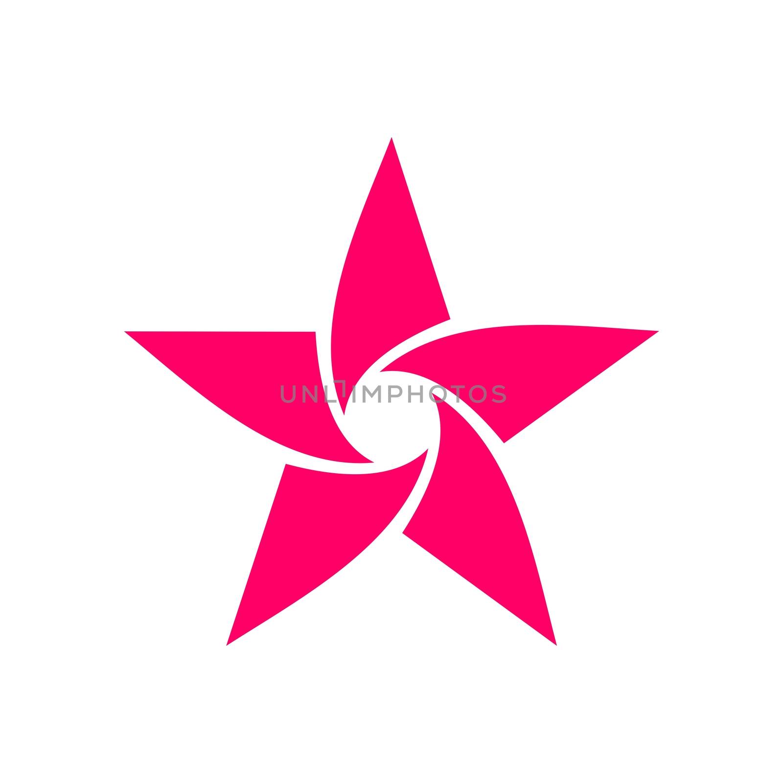 Pink Star vector Logo Template Illustration Design. Vector EPS 10.