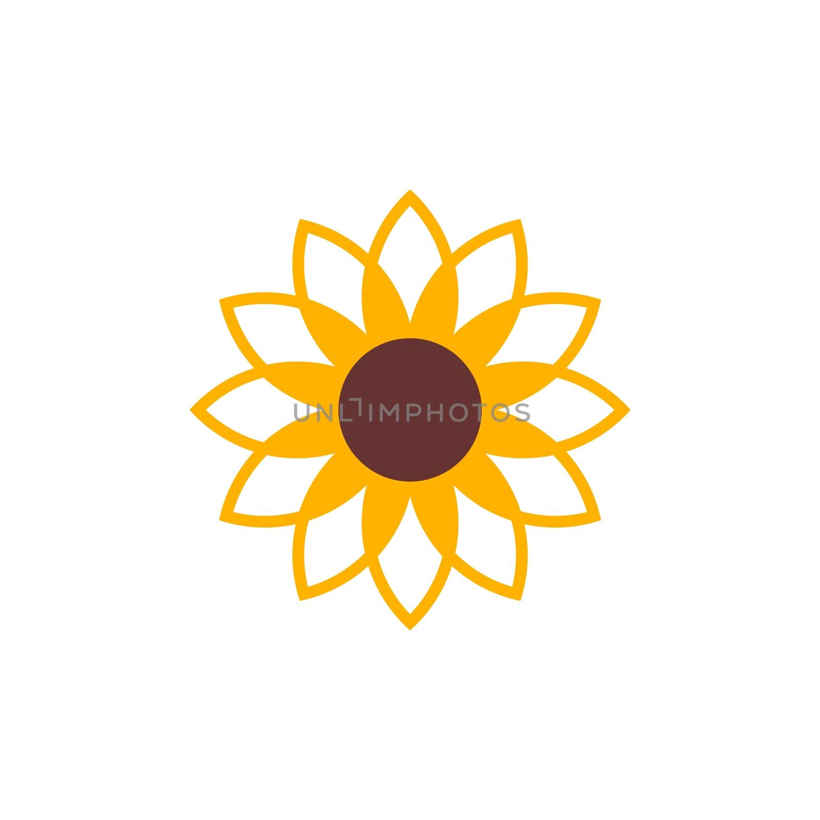 Ornamental Flower Logo Template Illustration Design Illustration Design. Vector EPS 10.