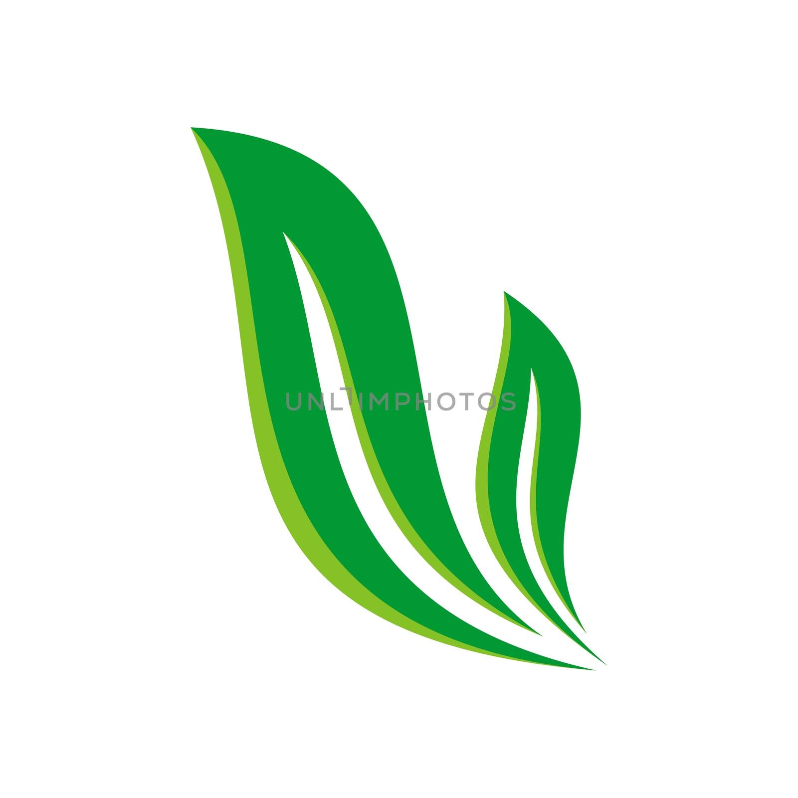 Green Leaf Ornamental Logo Template Illustration Design. Vector EPS 10. by soponyono1