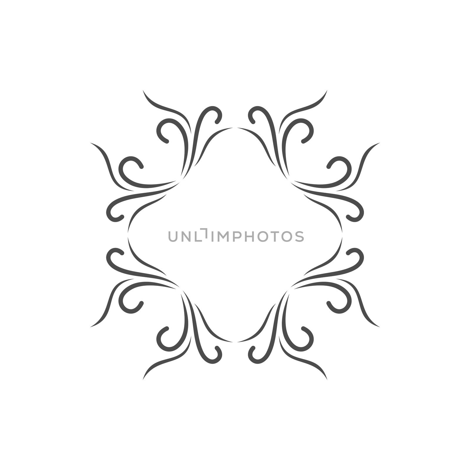 Ornamental Flower Logo Template Illustration Design. Vector EPS 10.