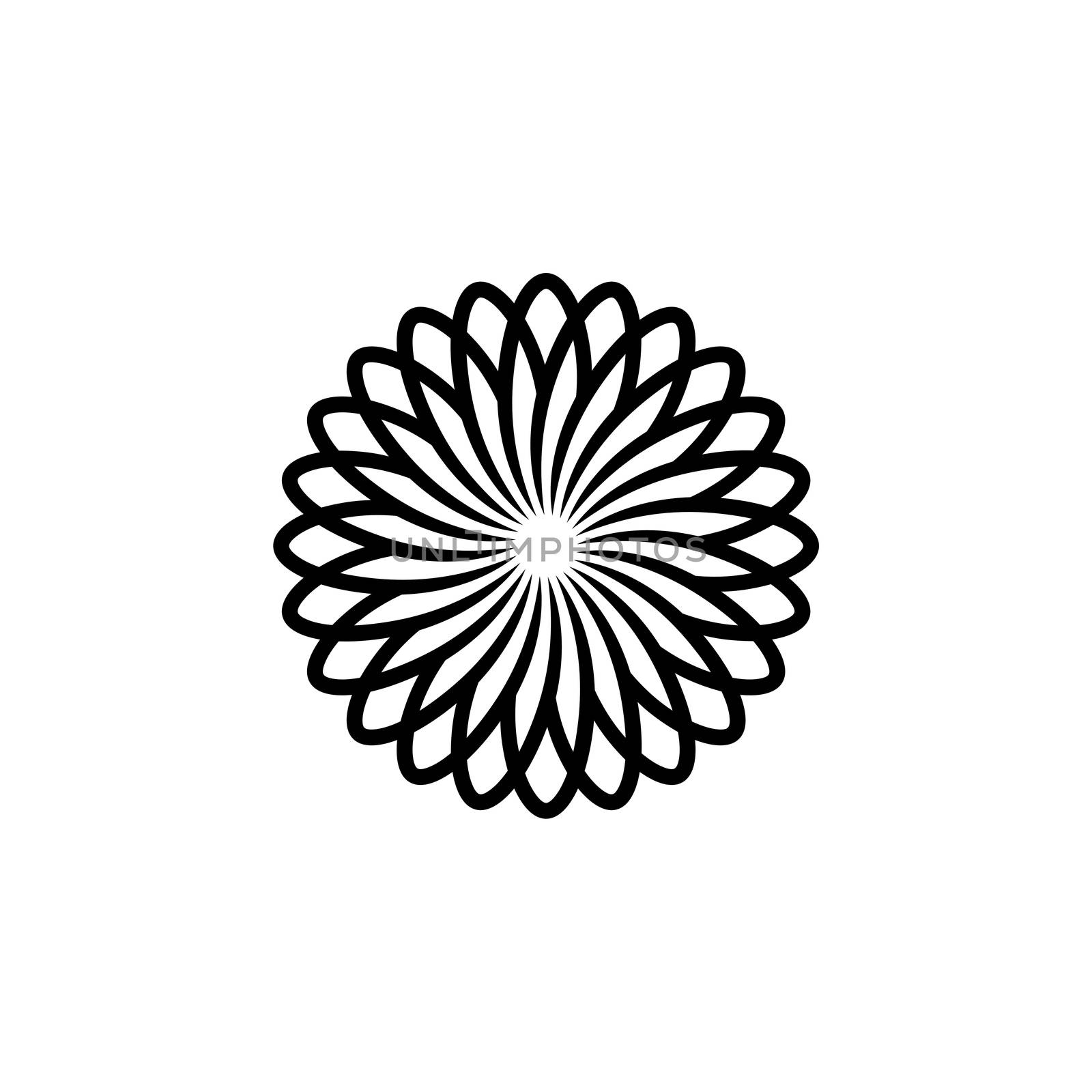 Flower Pattern Ornament Logo Template Illustration Design. Vector EPS 10.