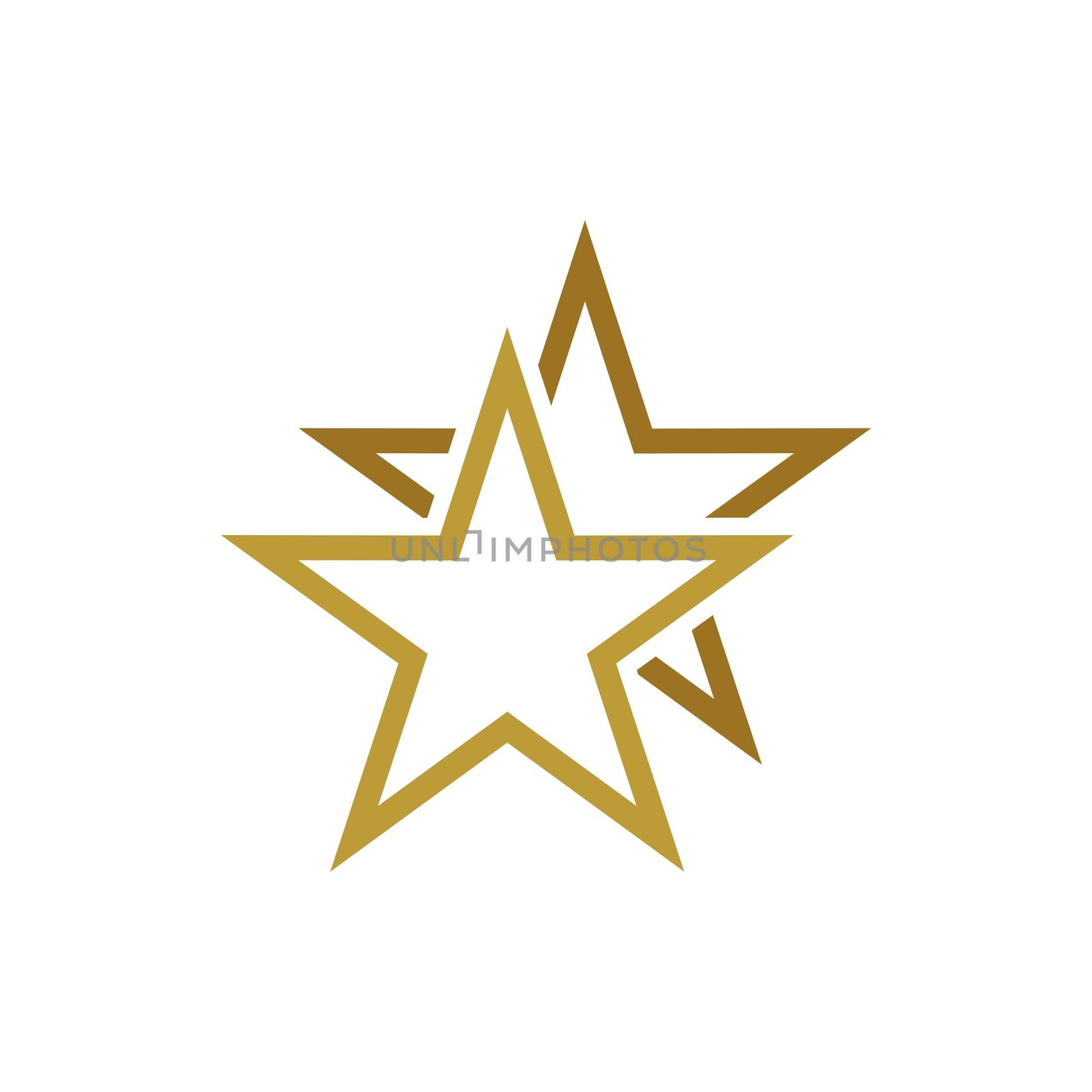 Gold Medal Star Logo Template Illustration Design. Vector EPS 10. by soponyono1