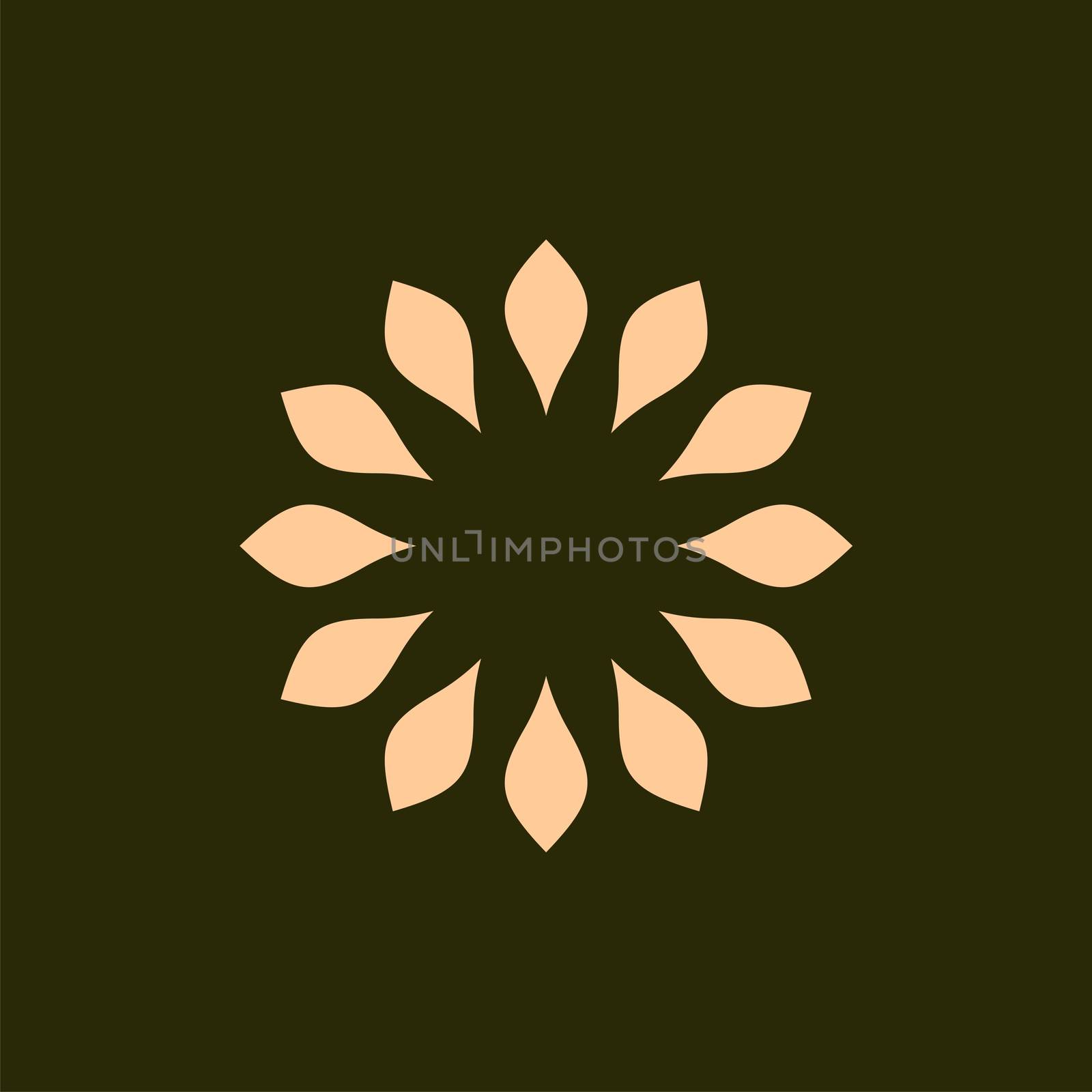 Natural Spa Flower Ornamental Logo Template Illustration Design EPS 10