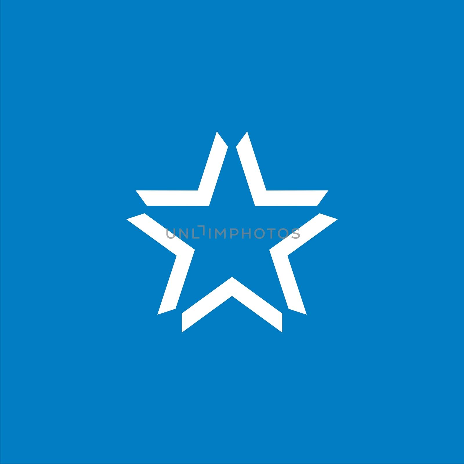 Monochrome Star vector Logo Template Illustration Design EPS 10