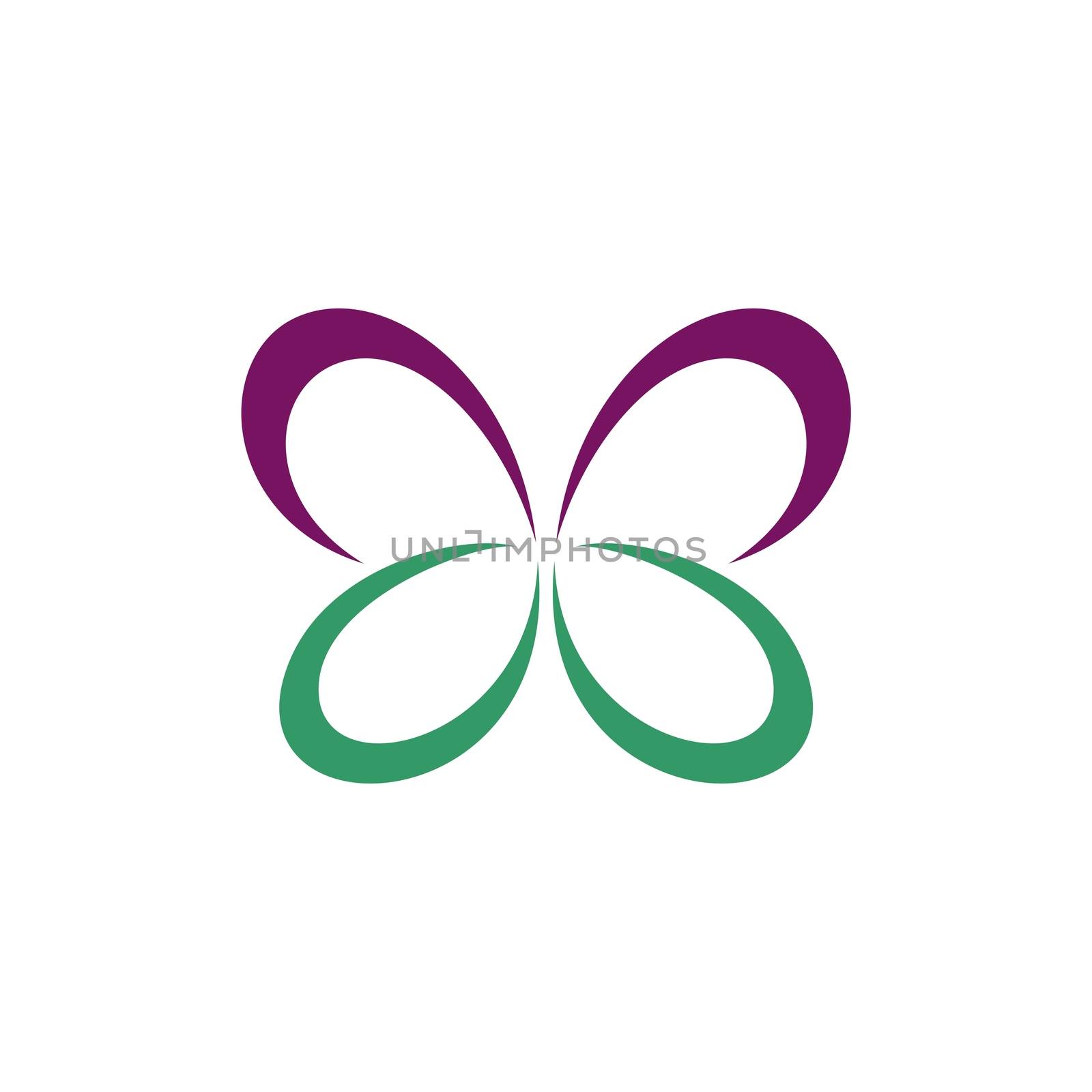 Abstract Butterfly Swoosh Logo Template Illustration Design Illustration Design. Vector EPS 10.