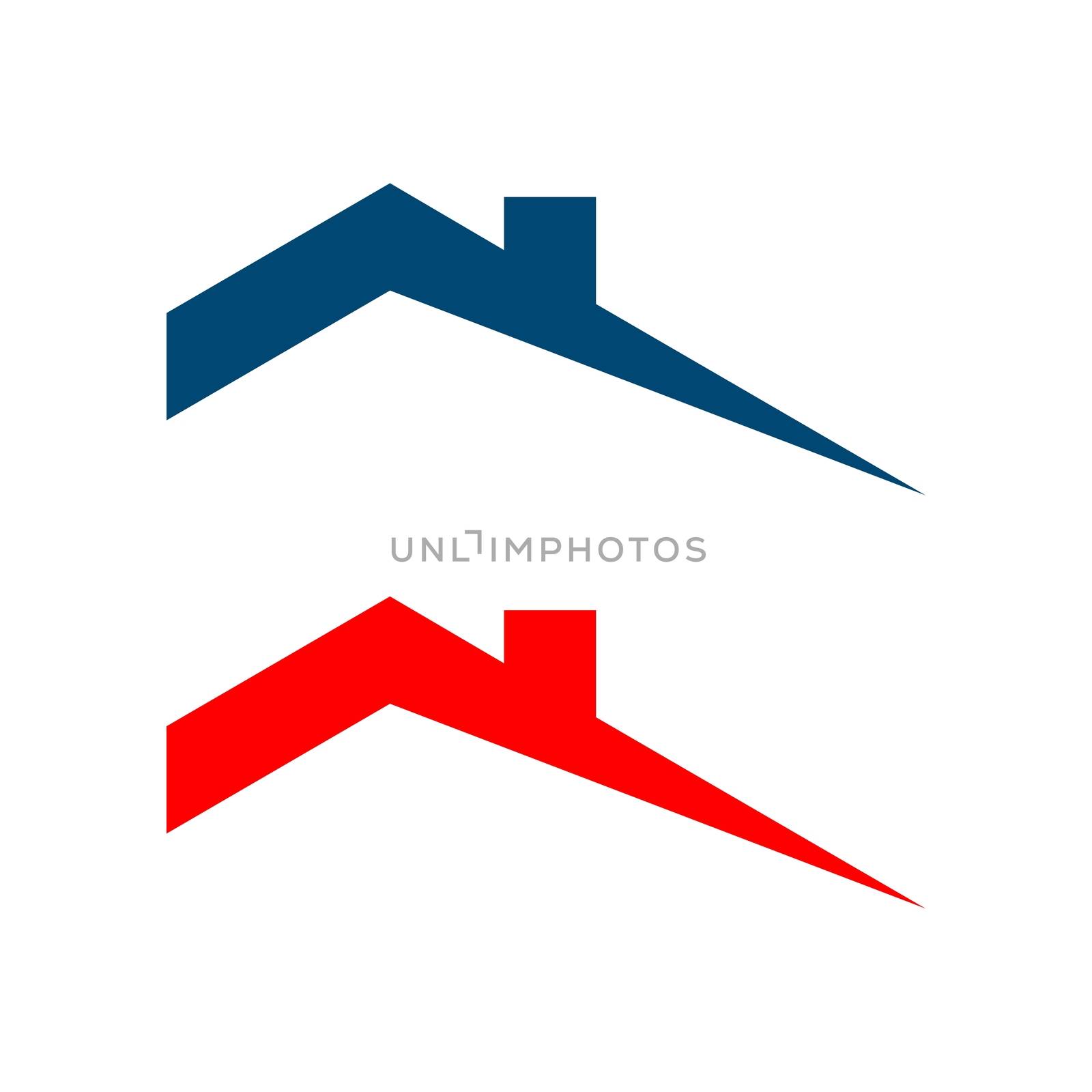 Roof Real Estate Logo Template Illustration Design. Vector EPS 10.