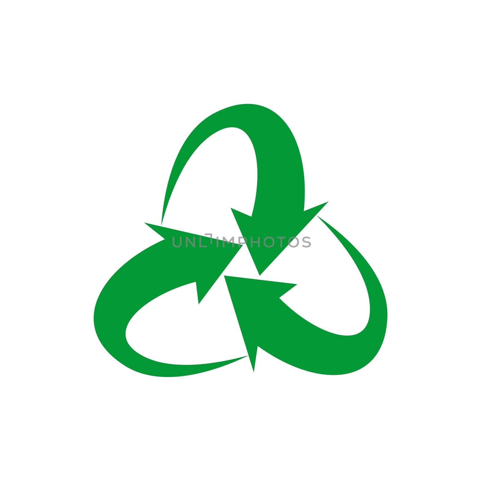 Green Recycle Arrow Logo Template Illustration Design. Vector EPS 10.