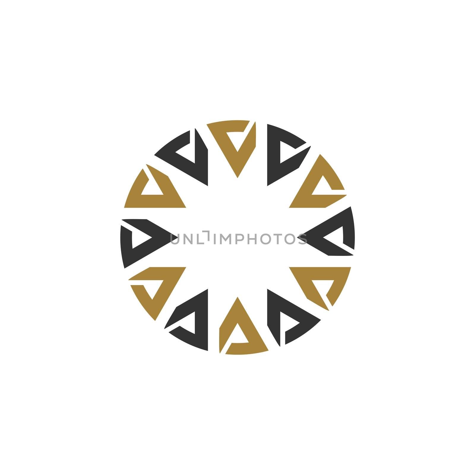 Circle Star Ornamental Logo Template Illustration Design. Vector EPS 10. by soponyono1