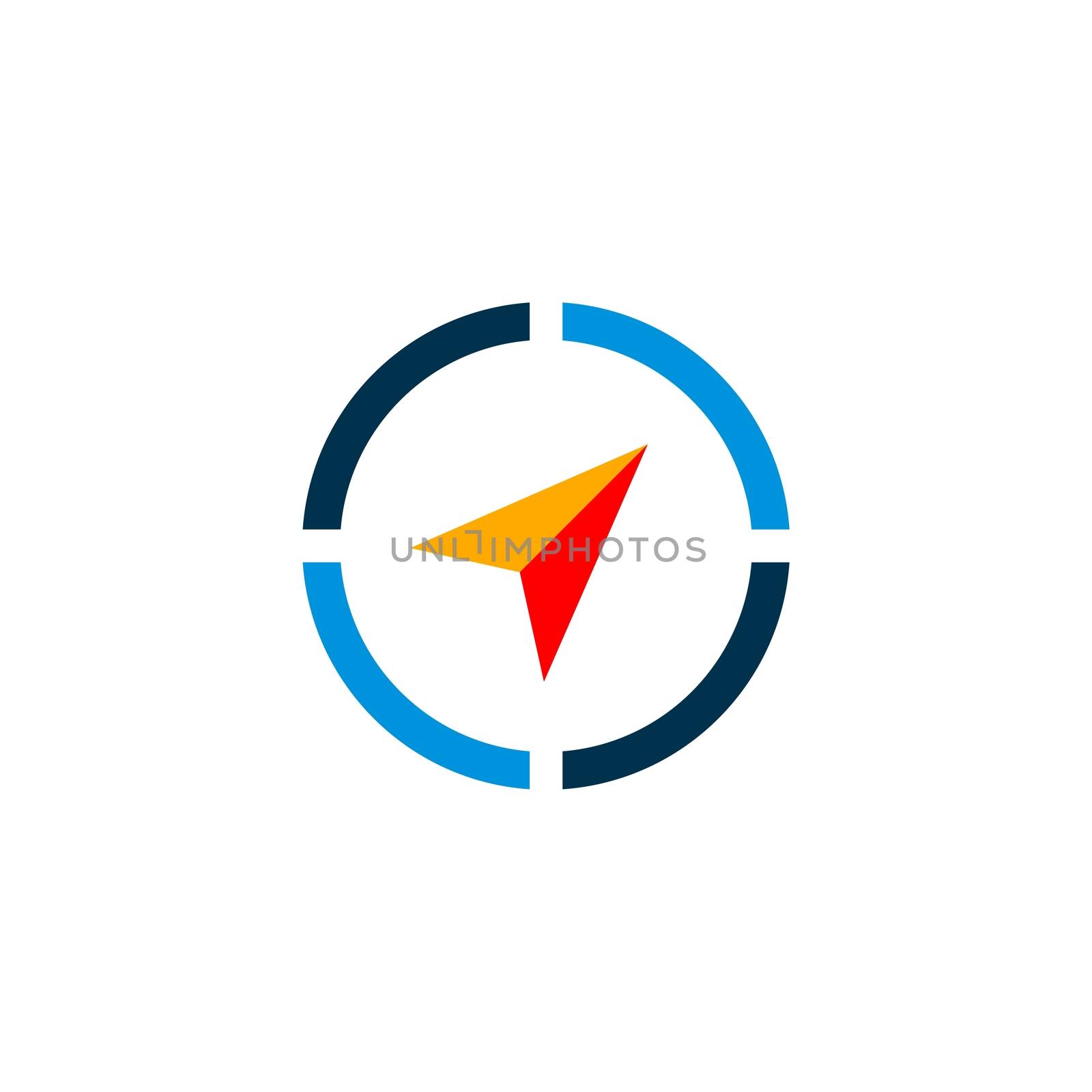 Compass Arrow vector Logo Template Illustration Design. Vector EPS 10.