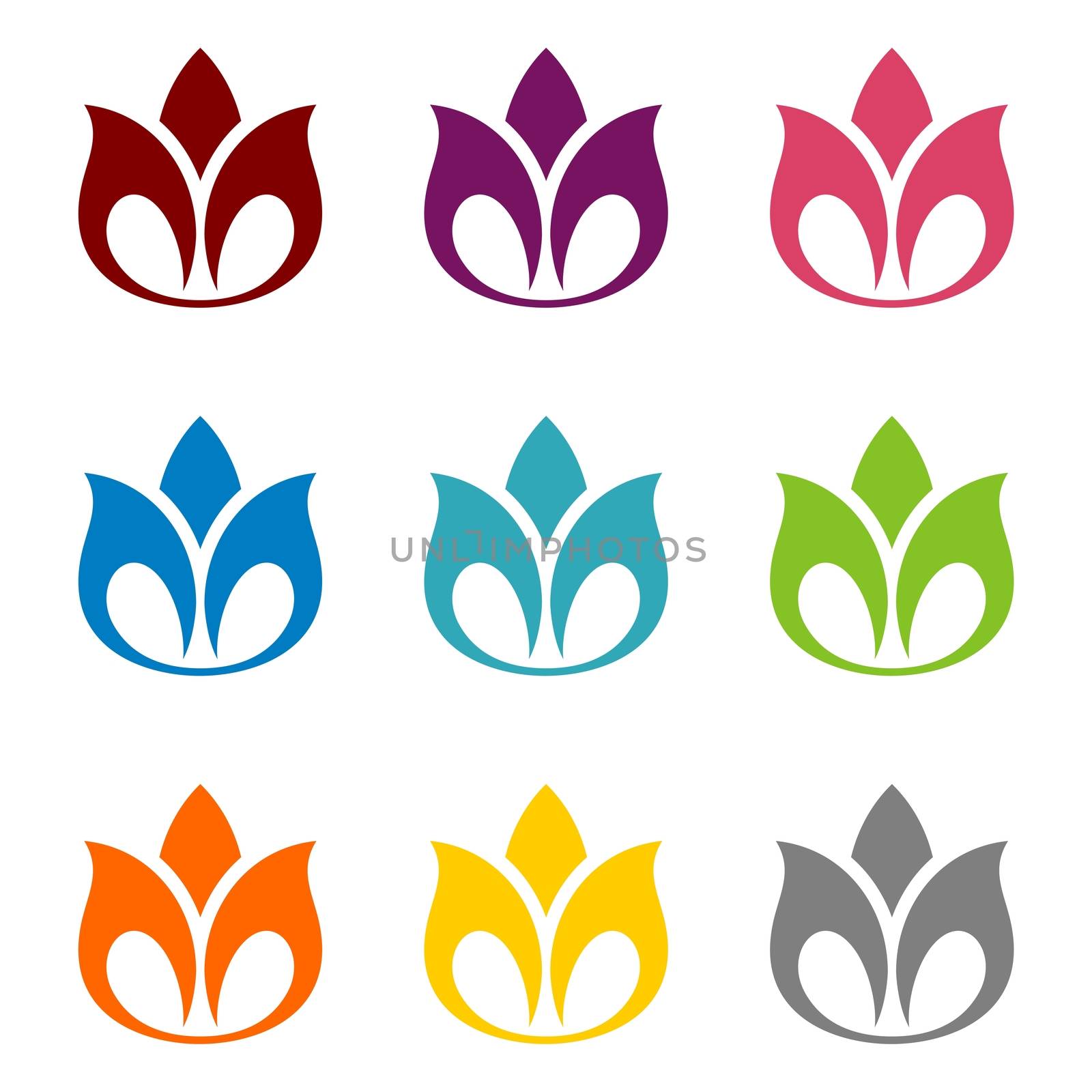 Lotus Flower Ornamental Logo Template Illustration Design. Vector EPS 10. by soponyono1