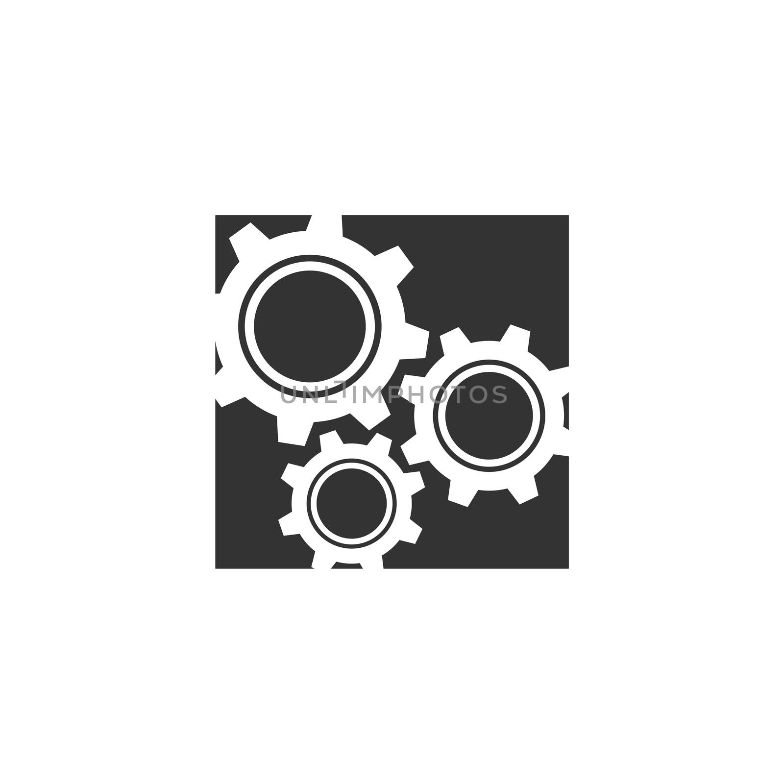 Square Gear vector Logo Template Illustration Design. Vector EPS 10.
