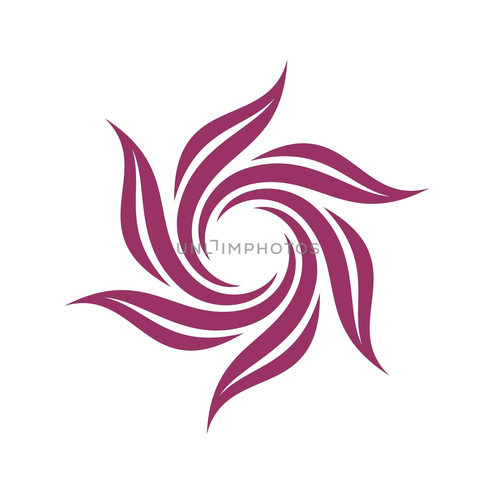 Purple Petals Blossom Flower Logo Template Illustration Design Illustration Design. Vector EPS 10.
