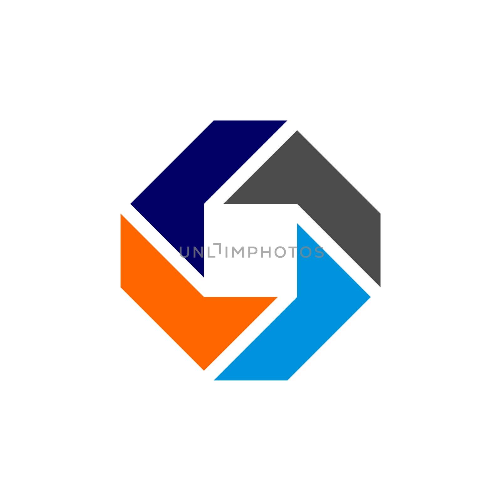 Colorful Shutter Lens Logo Template Illustration Design. Vector EPS 10. by soponyono1