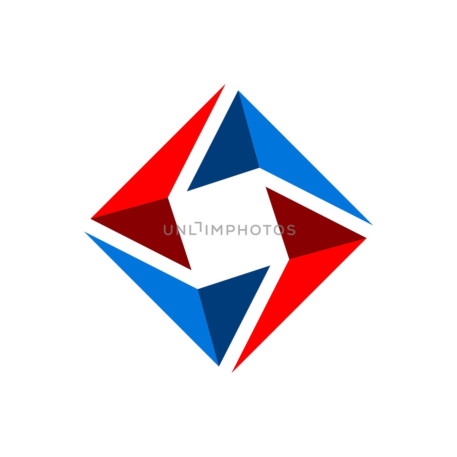 Four Arrows Diamond Shape Logo Template Illustration Design. Vector EPS 10. by soponyono1