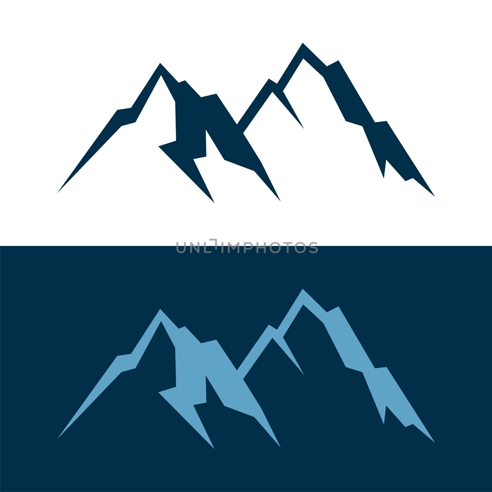 Mountain logo template Illustration Design. Vector EPS 10. by soponyono1