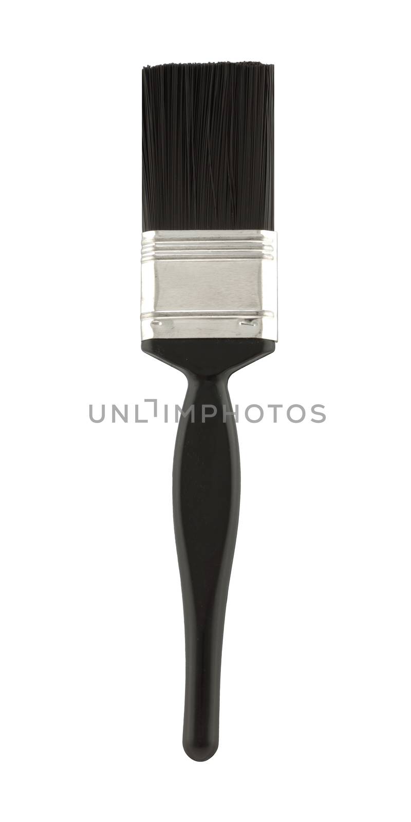 A decorators paint brush isolated on white with clipping path