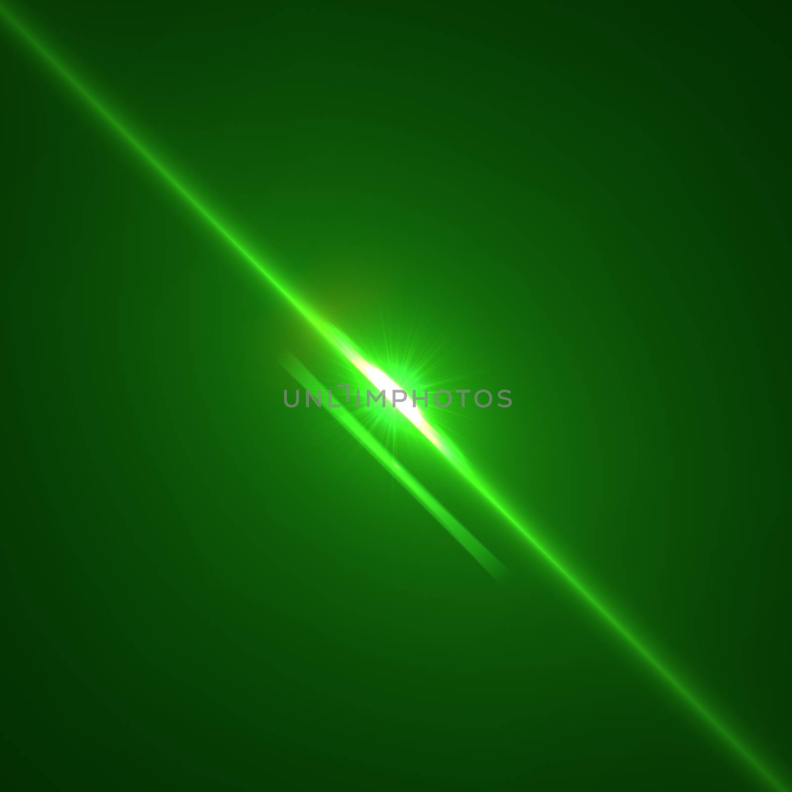 star with lens flare and bokeh effect made in 3d software