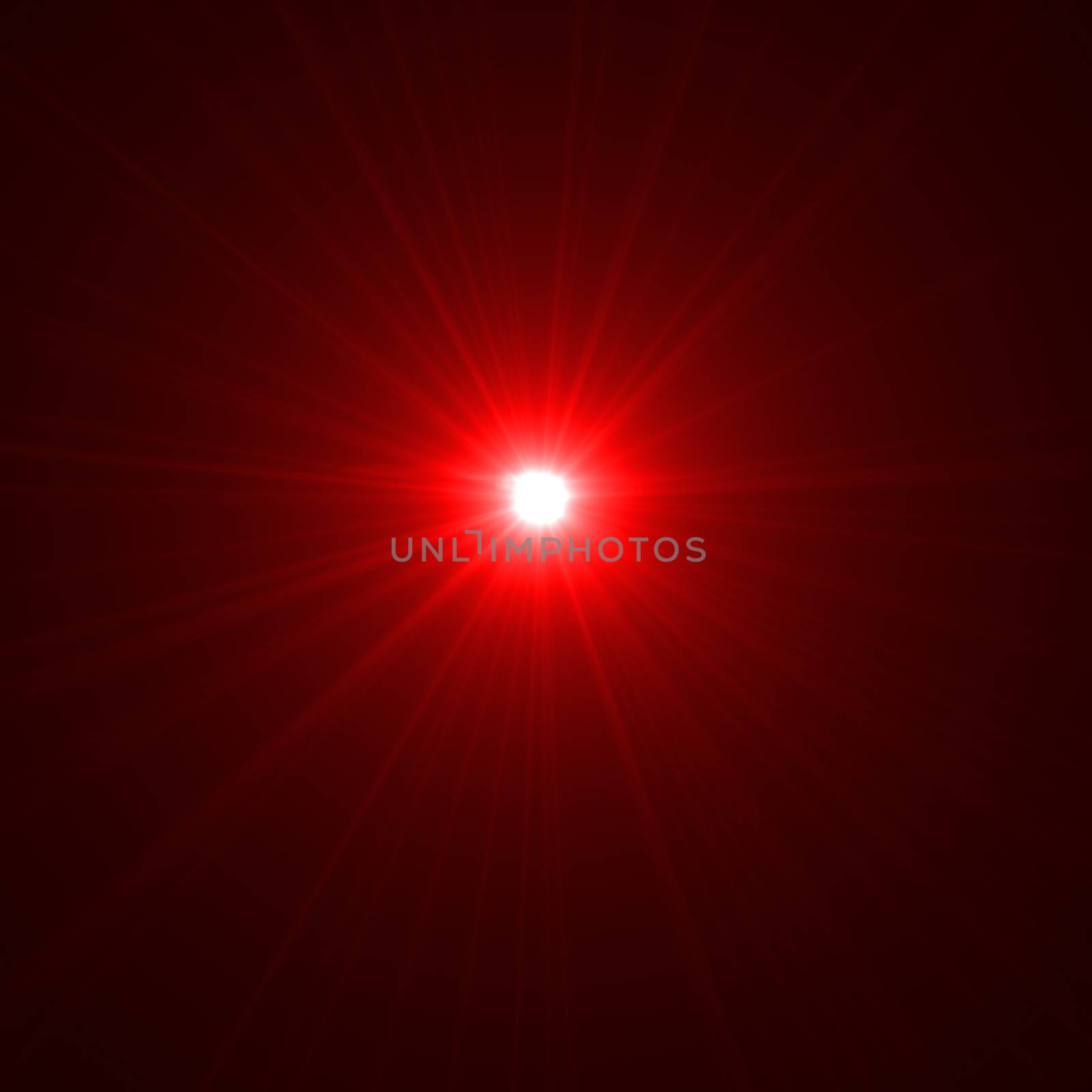 star with lens flare and bokeh effect made in 3d software