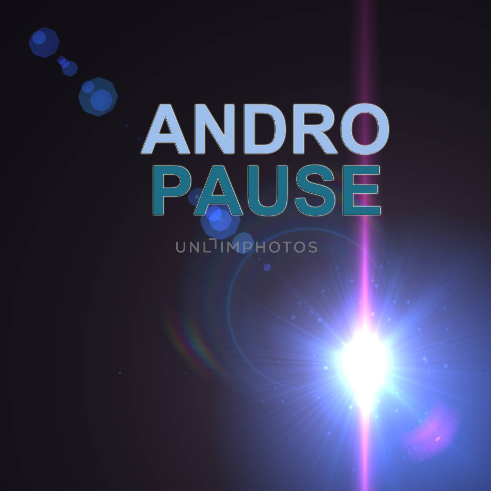 word andropause on optical flares  background