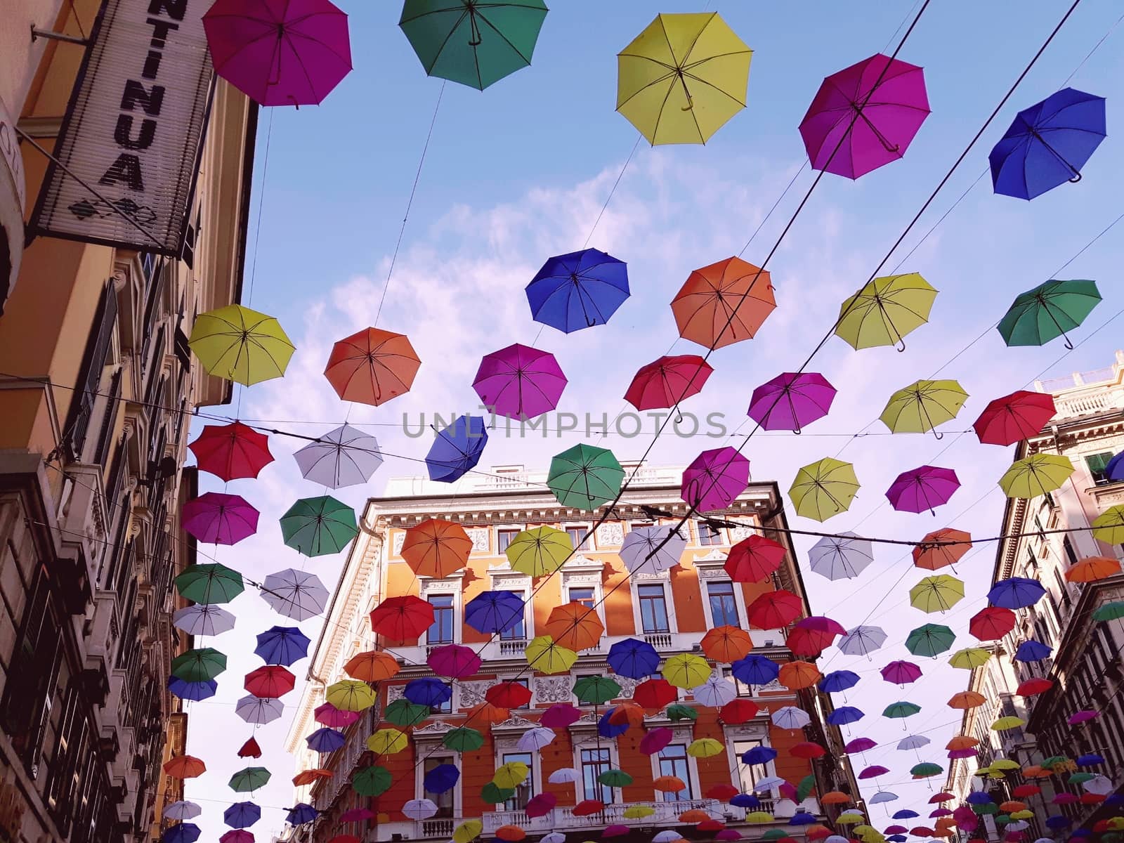 Pride colours umbrellas by yohananegusse