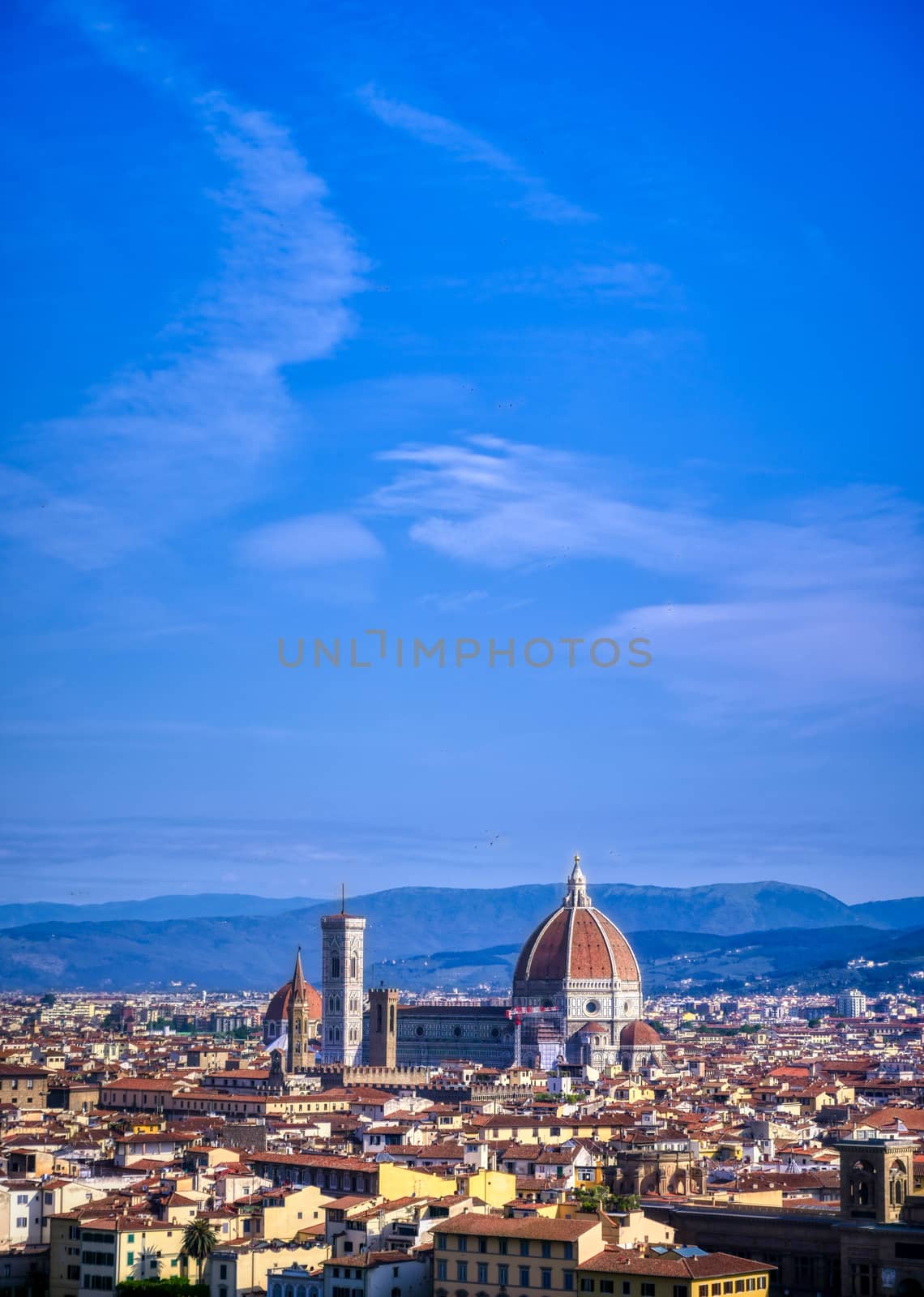 Florence, Italy along the Arno River.