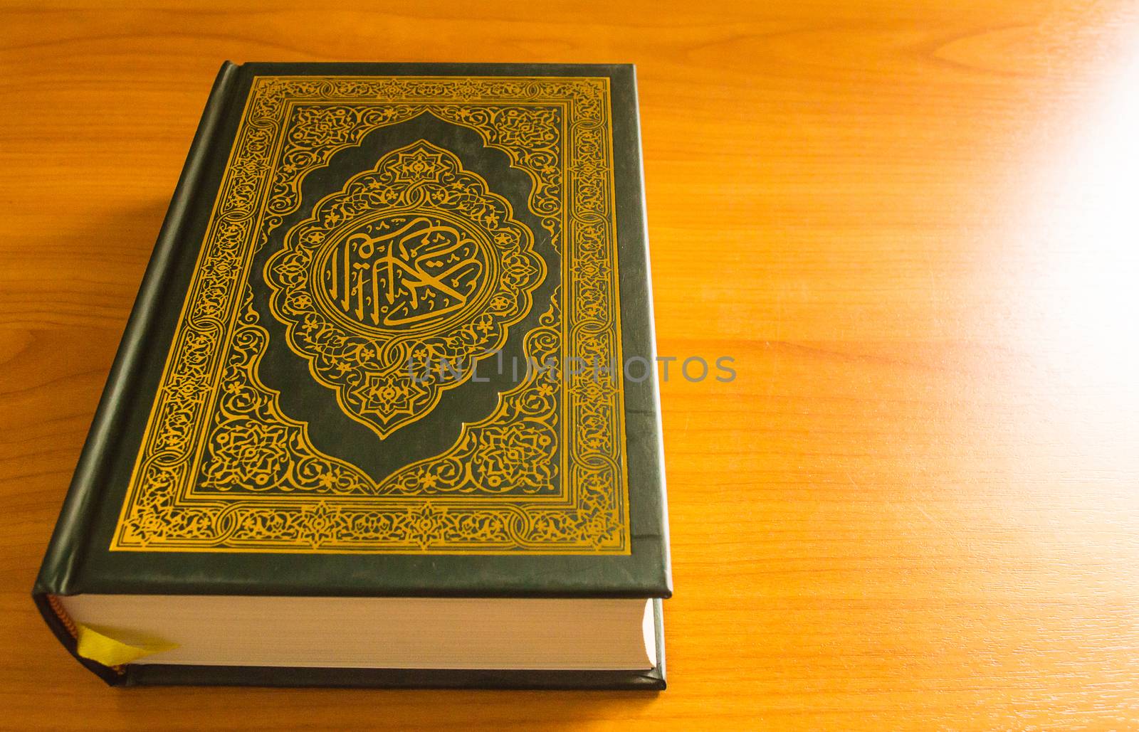 quran on the wooden table by Nu1983