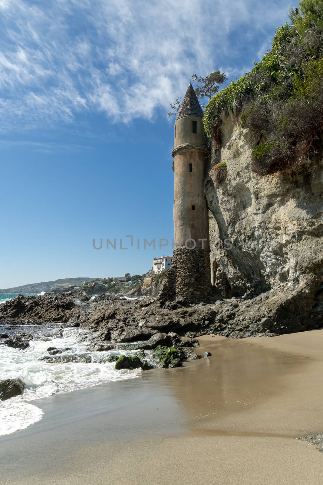 The Pirates Tower At Victoria Beach In Laguna Beach, South California, USA