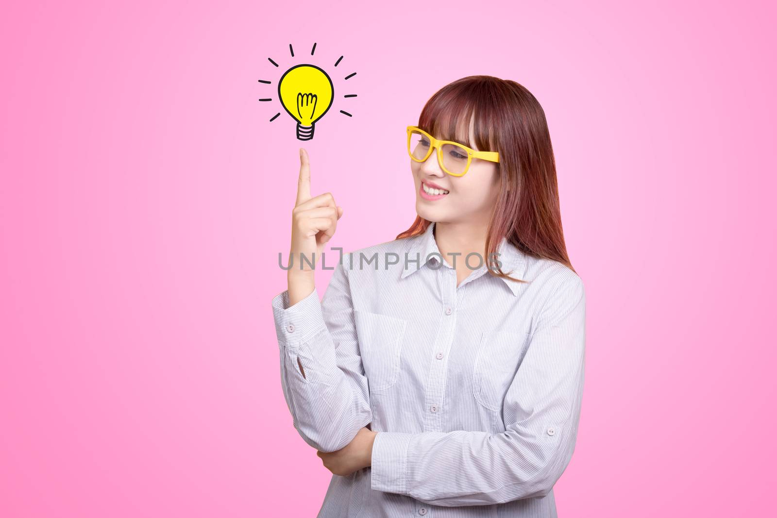 Portrait of young Asian businesswoman in office. Success growing business concept by asiandelight