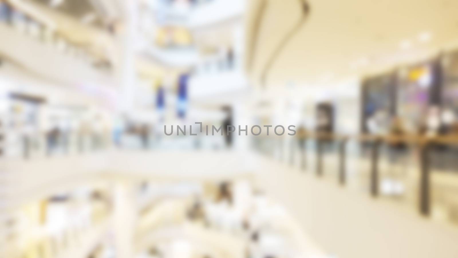 Blur shopping mall background.