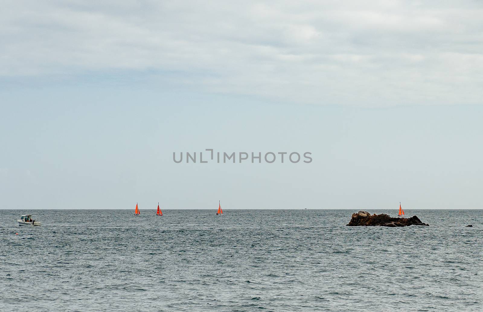 French britanny coast during tide and flow by javax