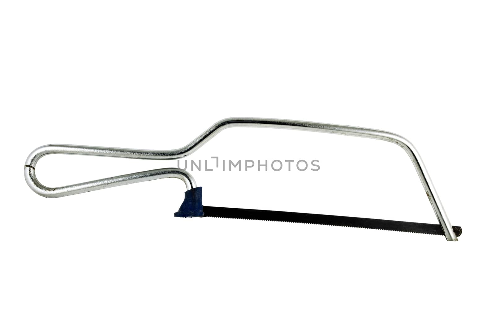 hand hacksaw isolated on a white background