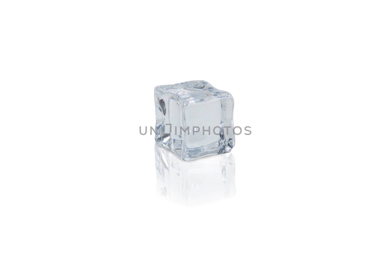 ice cube on white background with clipping path by asiandelight