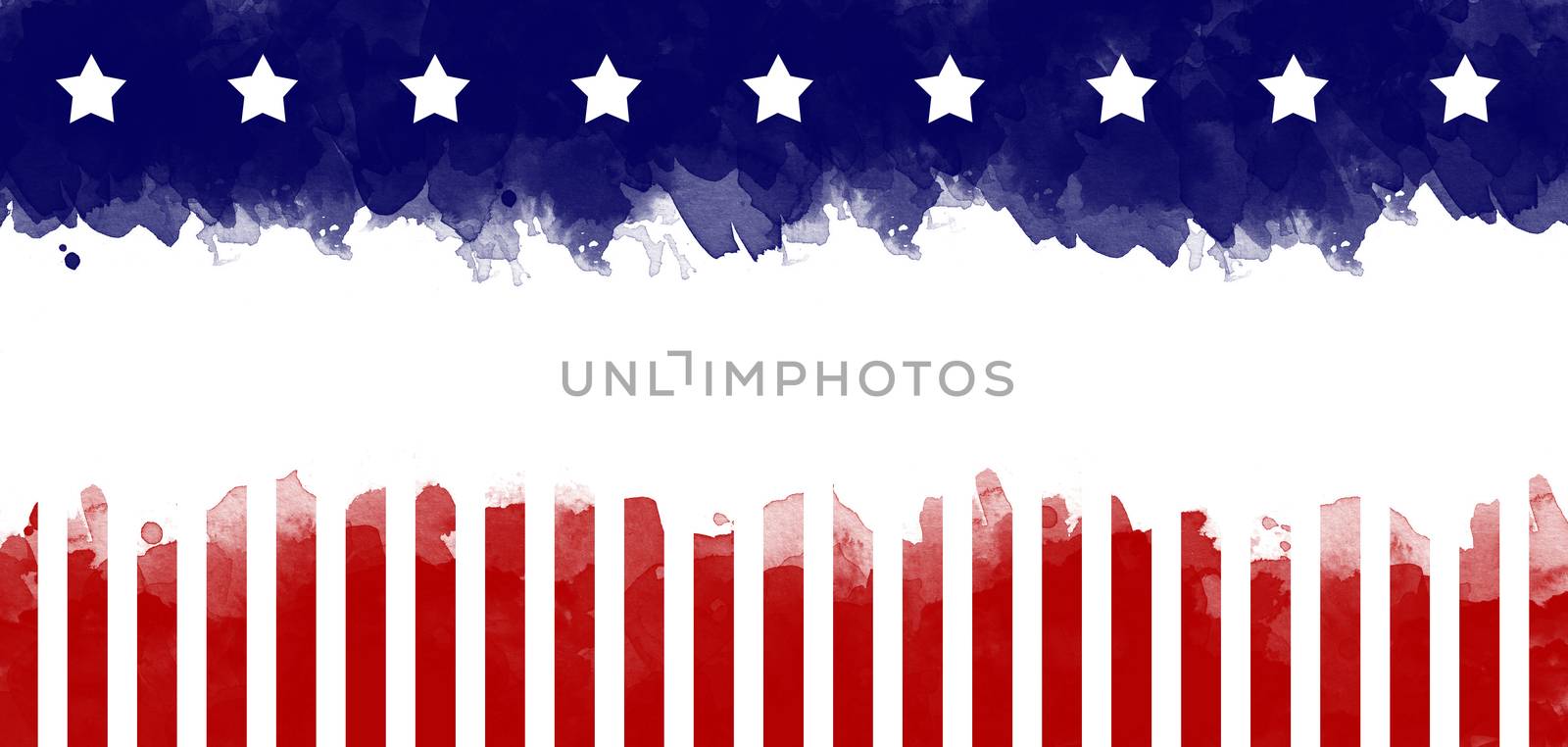 American flag grunge greeting card background by asiandelight